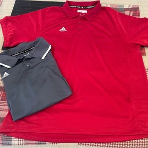 Men’s Adidas polos (lot of 2)